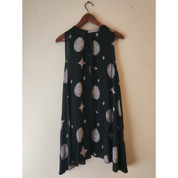 Free People Black Oversize top Sleeveless cutout Small - Picture 4 of 6